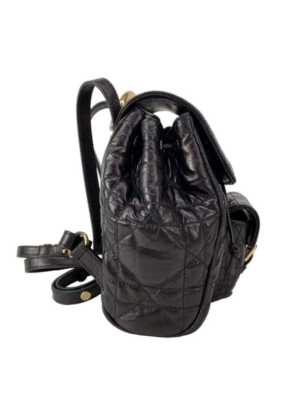 Dior Sac u Caro Backpack Small Black Macro Cannage - Picture 2 of 16